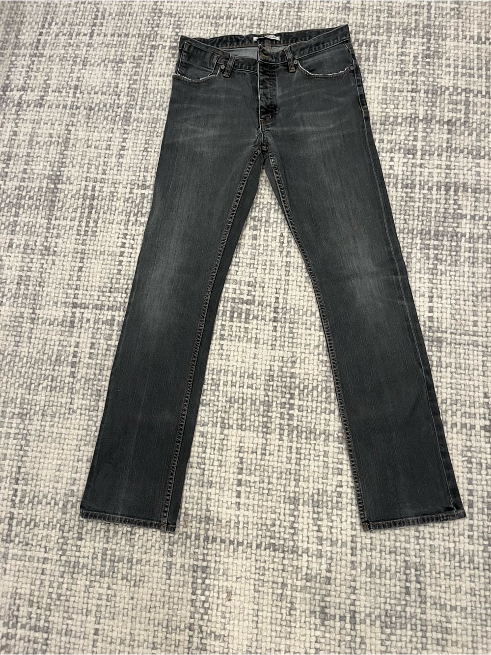 John Varvatos USA Straight Leg Jeans - Black Wash